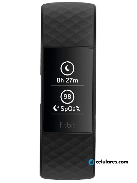 Fotografías Varias vistas de Fitbit Charge 4 Blanco y Negro y Rojo y Verde. Detalle de la pantalla: Varias vistas