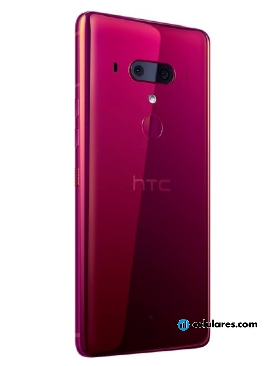 Fotografías Varias vistas de HTC U12+ Azul y Negro y Rojo. Detalle de la pantalla: Varias vistas