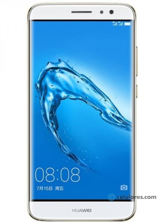 Fotografías Varias vistas de Huawei G9 Plus Blanco y Dorado y Negro. Detalle de la pantalla: Varias vistas