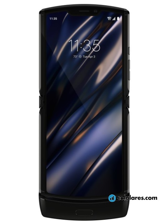 Fotografías Varias vistas de Motorola Razr 2019 Negro. Detalle de la pantalla: Varias vistas